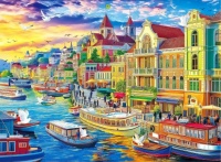 Desenhos de Harbor City Jigsaw Puzzle para colorir