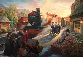 Desenhos de Harry Potter Kinkade Puzzles Jigsaw para colorir
