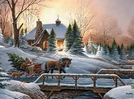 Heading Home Christmas Jigsaw Puzzle