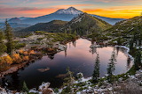 Desenhos de Heart Lake, Mount Shasta, California Jigsaw Puzzle para colorir