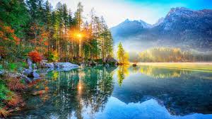 Desenhos de Hintersee Sunrise Jigsaw Puzzle para colorir