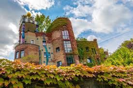 Desenhos de Hundertwasserhaus Bad Soden Autumn Jigsaw Puzzle para colorir