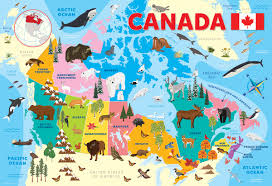 Illustrated Map of Canada Jigsaw Puzzle