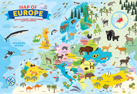 Illustrated Map of Europe Jigsaw Puzzle