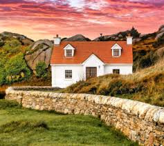 Desenhos de Ireland Cottage Jigsaw Puzzle para colorir