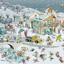 Desenhos de It’s Snowing Jigsaw Puzzle para colorir