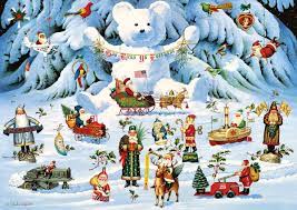 Jingle Bell Teddy & Friends – Charles Wysocki Jigsaw Puzzle