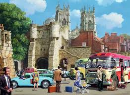 Desenhos de Arriving in York, England Jigsaw Puzzle para colorir