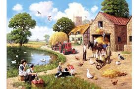 Desenhos de Harvest Time Art Jigsaw Puzzle para colorir