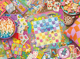 Desenhos de Kitschy Game Night – Aimee Stewart Jigsaw Puzzle para colorir