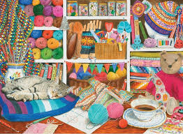 Desenhos de Knit and Crochet Jigsaw Puzzle para colorir