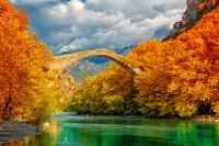 Konitsa Bridge and Aoos River, Greece Jigsaw Puzzle