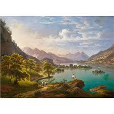 Lake Brienz with Iseltwald Jigsaw Puzzle