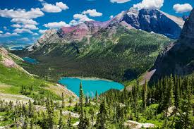 Desenhos de Lakes in Glacier National Park Jigsaw Puzzle para colorir