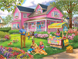 Desenhos de Lemonade On The Lawn Jigsaw Puzzle para colorir