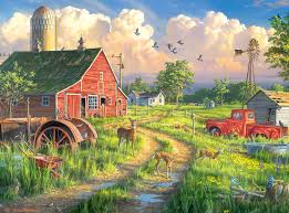 Life at the Old Farm Jigsaw Puzzle