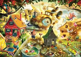 Look Out Little Pigs Jigsaw Puzzle