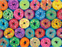 Desenhos de Lots of Sprinkles Donuts Jigsaw Puzzle para colorir