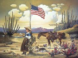 Desenhos de Love Letter from Laramie – Charles Wysocki Puzzles Jigsaw para colorir