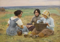 Lunch Break in the Fields Jigsaw Puzzle