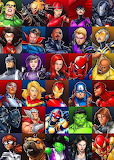 Desenhos de Marvel Heroes Collage Jigsaw Puzzle para colorir