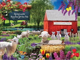Desenhos de Mary’s Spring Lamb Sale Jigsaw Puzzle para colorir