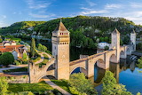 Desenhos de Medival Bridge Cahors, France Jigsaw Puzzle para colorir