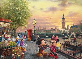 Mickey & Minnie in London Jigsaw Puzzle