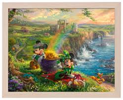 Mickey and Minnie Mouse in Ireland Jigsaw Puzzle