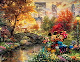 Mickey & Minnie in Central Park Jigsaw Puzzle