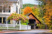 Desenhos de Middle Covered Bridge, USA Jigsaw Puzzle para colorir