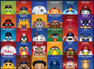 MLB Mascots – Sports Jigsaw Puzzle