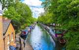 Desenhos de Moorage, Regent’s Canal, London Jigsaw Puzzle para colorir