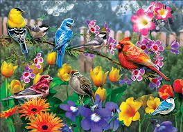 Desenhos de Morning Garden Jigsaw Puzzle para colorir