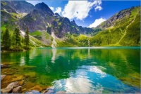 Desenhos de Morskie Oko Lake, Poland Jigsaw Puzzle para colorir