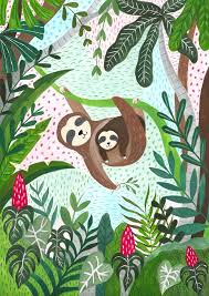 Mother and Baby Sloth Jigsaw Puzzle