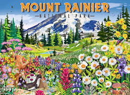 Desenhos de Mount Rainier National Park Jigsaw Puzzle 2 para colorir