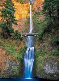 Desenhos de Multnomah Falls Oregon Jigsaw Puzzle para colorir