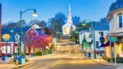 Desenhos de Mystic Main Street Jigsaw Puzzle para colorir