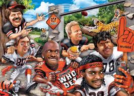 Desenhos de NFL Cincinnati Bengals Jigsaw Puzzle para colorir