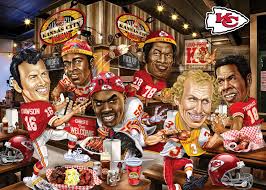 Desenhos de NFL Kansas City Chiefs Jigsaw Puzzle para colorir
