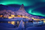 Desenhos de Northern lights, Reine Norway Jigsaw Puzzle para colorir