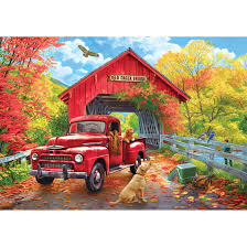 Desenhos de Old Creek Bridge Jigsaw Puzzle 2 para colorir
