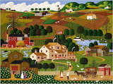 Desenhos de Old Homestead – Charles Wysocki Puzzles Jigsaw para colorir