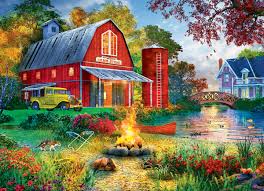 Desenhos de Old Macdonald’s Farm Store Jigsaw Puzzle para colorir