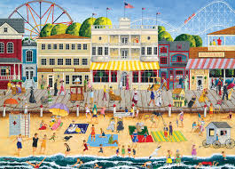 Desenhos de On the Boardwalk Jigsaw Puzzle para colorir