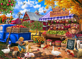 Organic Apples Farm Jigsaw Puzzle