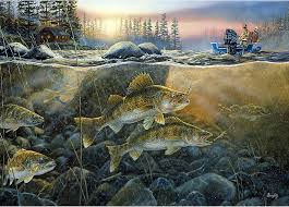 Outdoor Fishing Art Jigsaw Puzzle