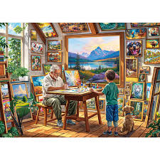 Desenhos de Painting Studio Jigsaw Puzzle para colorir