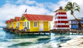 Desenhos de Panama Bungalows Jigsaw Puzzle para colorir